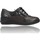 Schoenen Dames Derby & Klassiek Suave Zapatos Casual de Piel con Cordones para Mujeres de  3414 Zwart