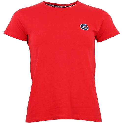 Textiel Dames T-shirts korte mouwen Peak Mountain T-shirt manches courtes femme ACODA Rood