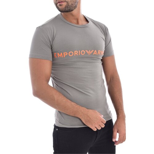 Textiel Heren T-shirts korte mouwen Emporio Armani 111035 2F516 Grijs