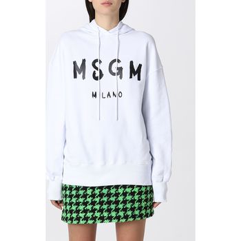 Textiel Dames Sweaters / Sweatshirts Msgm 2000MDM515200000 01 Wit