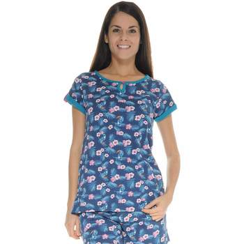 Textiel Dames Pyjama's / nachthemden Christian Cane MAEVA Blauw