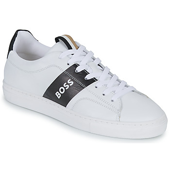 Schoenen Jongens Lage sneakers BOSS J29336-09B-J Wit / Zwart
