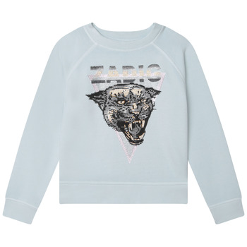 Textiel Meisjes Sweaters / Sweatshirts Zadig & Voltaire X15387-77N-J Blauw / Clair