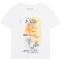 Textiel Jongens T-shirts korte mouwen Zadig & Voltaire X25354-10P-J Wit