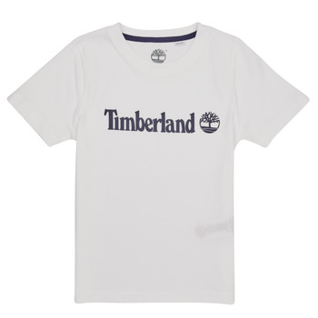 Textiel Jongens T-shirts korte mouwen Timberland T25T77 Wit