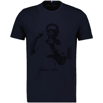 Textiel Heren T-shirts korte mouwen Le Coq Sportif Heritage Tee Ss N°1 Blauw