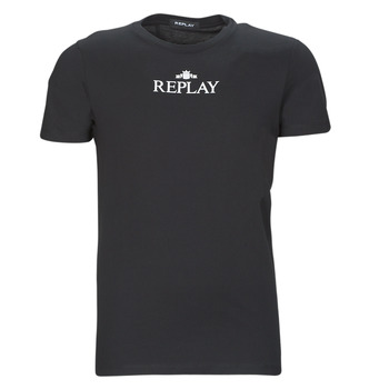 Textiel Heren T-shirts korte mouwen Replay M6473 Zwart