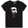 Textiel Meisjes T-shirts korte mouwen Karl Lagerfeld Z15418-09B-B Zwart