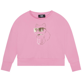 Textiel Meisjes Sweaters / Sweatshirts Karl Lagerfeld Z15425-465-J Roze