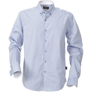 Textiel Heren Overhemden korte mouwen James Harvest  Blauw