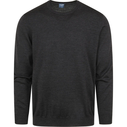 Textiel Heren Sweaters / Sweatshirts Olymp Trui O-Hals Wol Antraciet Grijs