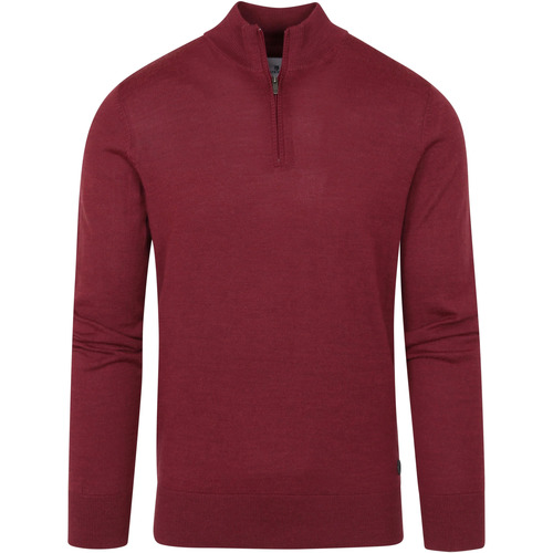 Textiel Heren Sweaters / Sweatshirts State Of Art Half Zip Wol Mix Bordeaux Rood Rood