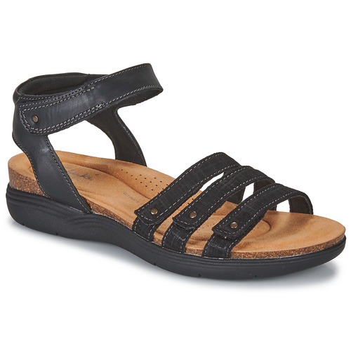 Schoenen Dames Sandalen / Open schoenen Clarks APRIL DOVE Zwart