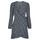 Textiel Dames Korte jurken Only ONLCARLY L/S WRAP SHORT DRESS Marine / Wit
