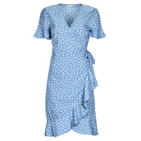 Textiel Dames Korte jurken Only ONLOLIVIA S/S WRAP DRESS Blauw