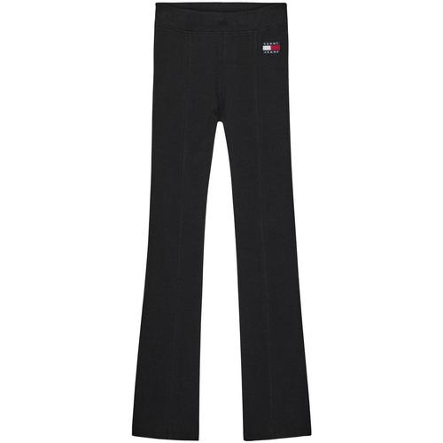 Textiel Dames Broeken / Pantalons Tommy Jeans  Zwart