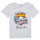 Textiel Meisjes T-shirts korte mouwen Only KOGALICE-REG-S/S-BURNING-TOP-BOX-JRS Wit