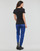 Textiel Dames T-shirts korte mouwen Calvin Klein Jeans MICRO MONO LOGO SLIM Zwart