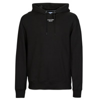 Textiel Heren Sweaters / Sweatshirts Calvin Klein Jeans STACKED LOGO HOODIE Zwart