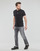 Textiel Heren T-shirts korte mouwen Calvin Klein Jeans MICRO MONOLOGO TEE Zwart