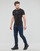 Textiel Heren T-shirts korte mouwen Calvin Klein Jeans TRANSPARENT STRIPE LOGO TEE Zwart