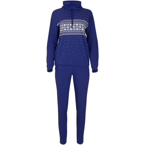 Textiel Dames Pyjama's / nachthemden Lisca Pyjama binnenkleding legging top lange mouwen Starlight Blauw
