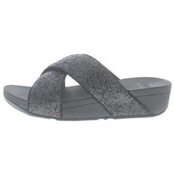 Schoenen Dames slippers FitFlop Lulu Glitter Slides Zwart