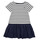 Textiel Meisjes Korte jurken Petit Bateau FLOUETTE Wit / Blauw