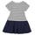 Textiel Meisjes Korte jurken Petit Bateau FLOUETTE Wit / Blauw