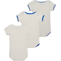 Textiel Kinderen Pyjama's / nachthemden Petit Bateau A074900 X3 Wit / Blauw