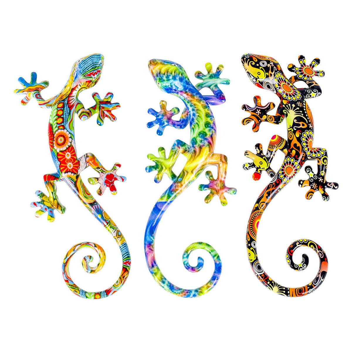 Wonen Beeldjes  Signes Grimalt Lizard Figuur 3 Eenheden Multicolour