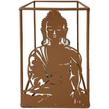 Wonen Kandelaars / kaarshouders Signes Grimalt Boeddha Porta Met Glas Bruin