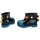 Schoenen Kinderen Laarzen Melissa MINI  Rain Boot+Fábula B - Blue/Black Zwart