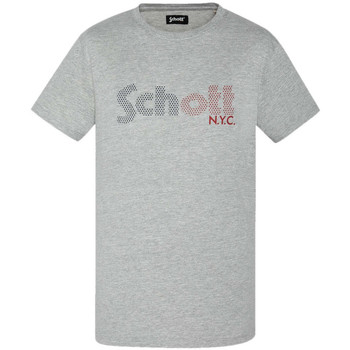 Textiel Heren T-shirts korte mouwen Schott  Grijs
