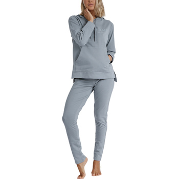 Textiel Dames Pyjama's / nachthemden Admas Pyjama's loungewear sweatpants hoodie Comfort Home Blauw