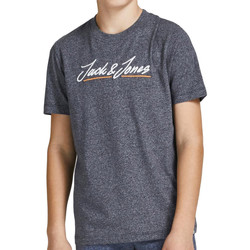 Textiel Jongens T-shirts korte mouwen Jack & Jones  Blauw