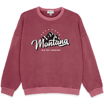 Textiel Meisjes Sweaters / Sweatshirts French Disorder Sweatshirt fille  Max Washed Montana Rood
