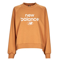 Textiel Dames Sweaters / Sweatshirts New Balance Essentials Graphic Crew French Terry Fleece Sweatshirt Oranje