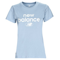 Textiel Dames T-shirts korte mouwen New Balance Essentials Graphic Athletic Fit Short Sleeve Light / Arctic / Grijs