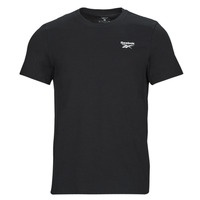 Textiel Heren T-shirts korte mouwen Reebok Classic Left Chest Logo Tee Zwart