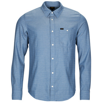 Textiel Heren Overhemden lange mouwen Lee LEESURE SHIRT Blauw