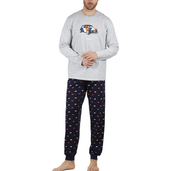 Textiel Heren Pyjama's / nachthemden Admas Pyjama broek en top Wide And Low Grijs