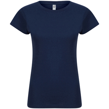 Textiel Dames T-shirts met lange mouwen Casual Classics  Blauw