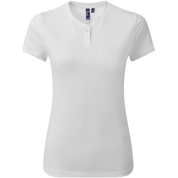 Textiel Dames T-shirts met lange mouwen Premier PR319 Wit