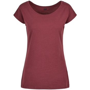 Textiel Dames T-shirts met lange mouwen Build Your Brand BB013 Violet