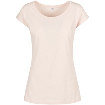 Textiel Dames T-shirts met lange mouwen Build Your Brand BB013 Rood