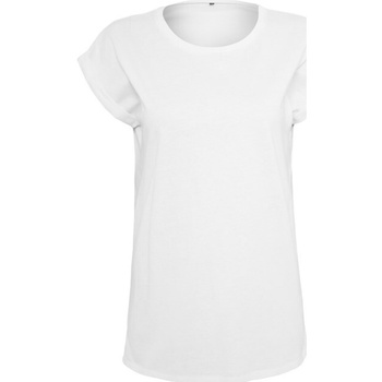 Textiel Dames T-shirts met lange mouwen Build Your Brand BY021 Wit