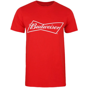 Textiel Heren T-shirts met lange mouwen Budweiser  Rood