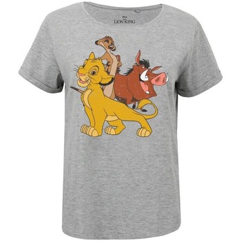 Textiel Dames T-shirts met lange mouwen The Lion King  Grijs