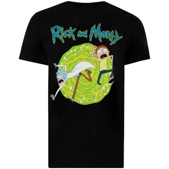 Textiel Heren T-shirts met lange mouwen Rick And Morty  Zwart